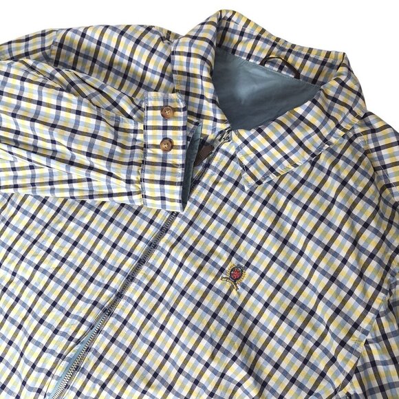 Tommy Hilfiger Windbreaker Jacket XL Blue Reversible Plaid